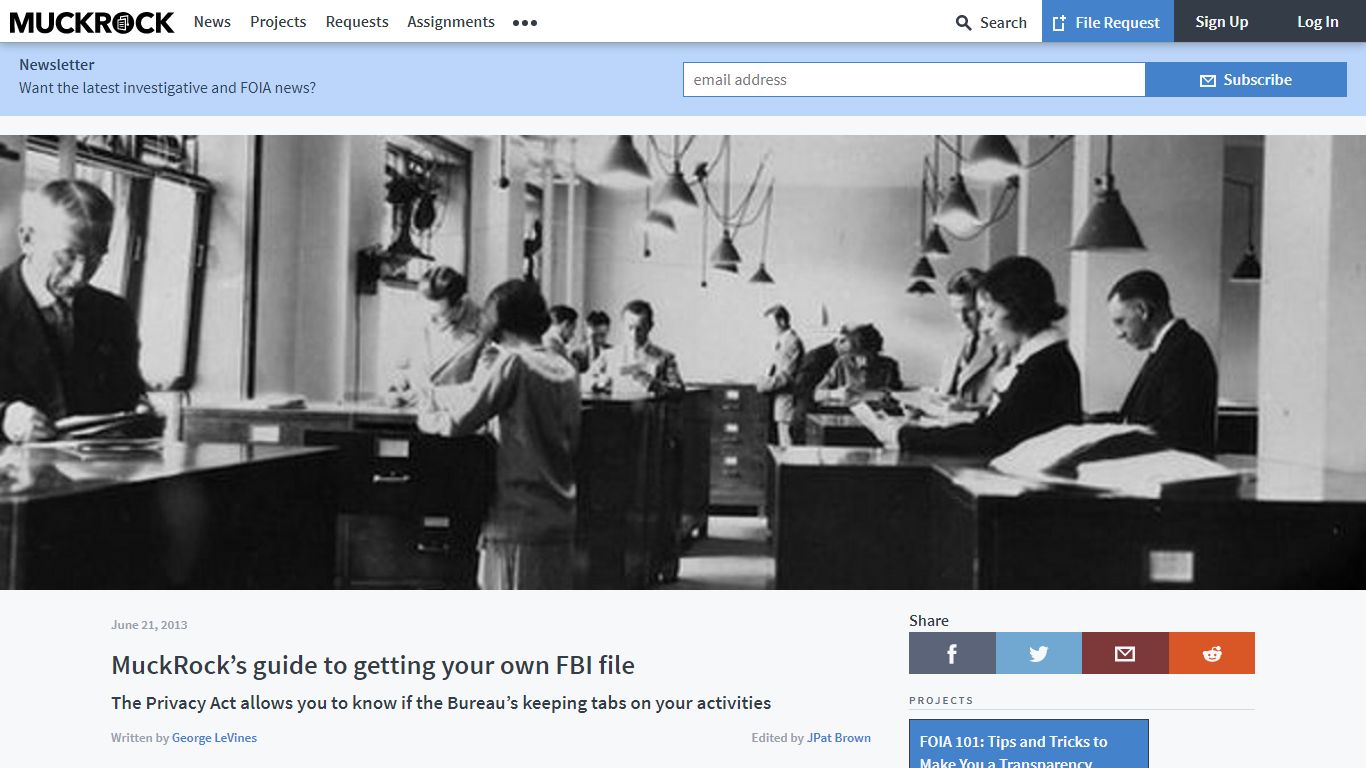 MuckRock's guide to getting your own FBI file • MuckRock